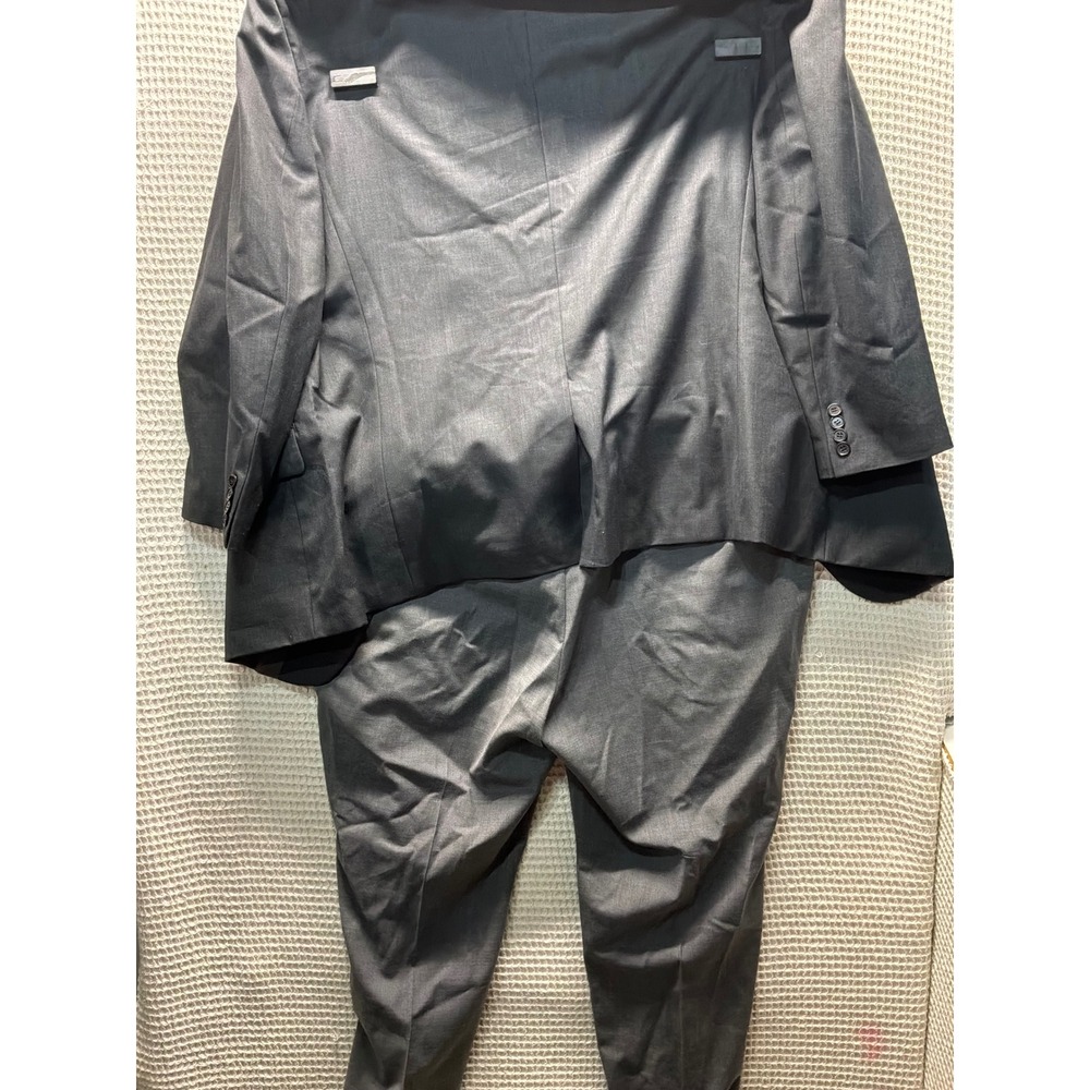 Lauren Ralph Lauren Suit Men 50R 44x30 Charcoal Grey Wool Blend 2-P Blazer Pant - Picture 6 of 6